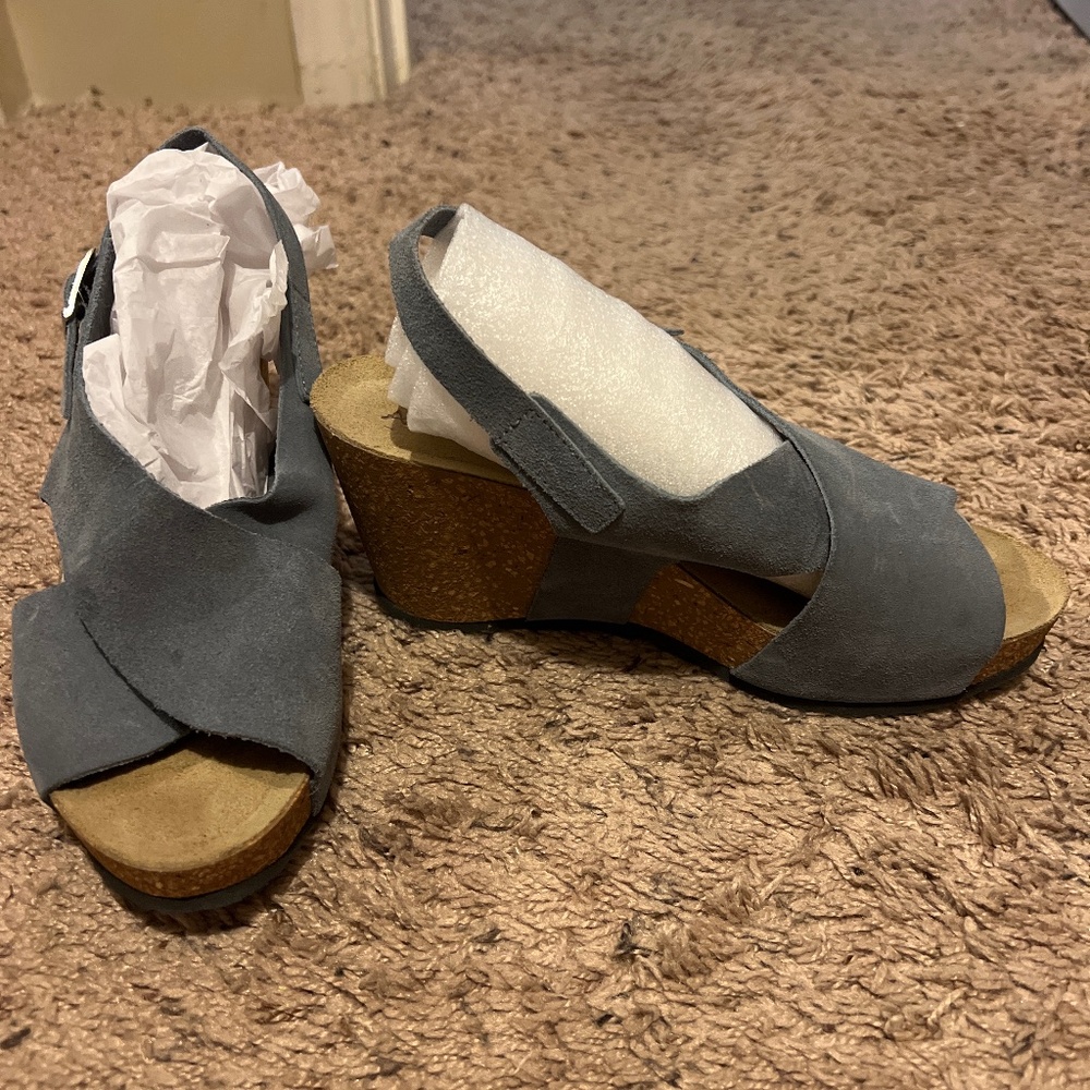 Suede Wedges